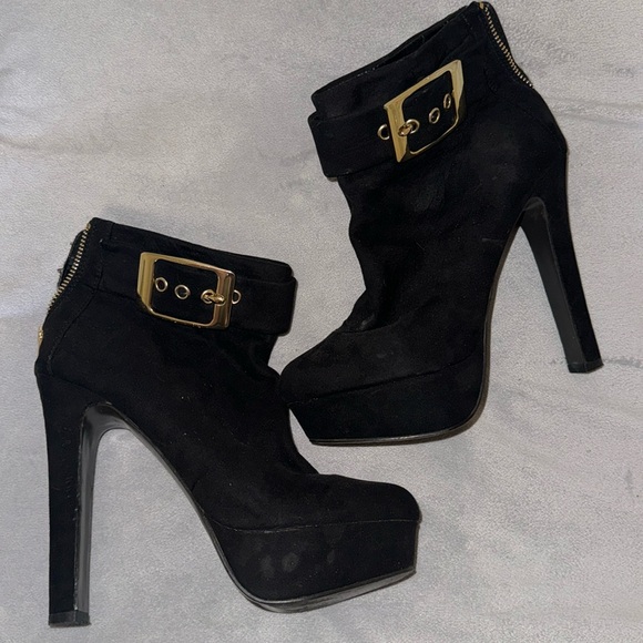 size 6.5 women's platform suede bootie Aldo - Picture 1 of 4